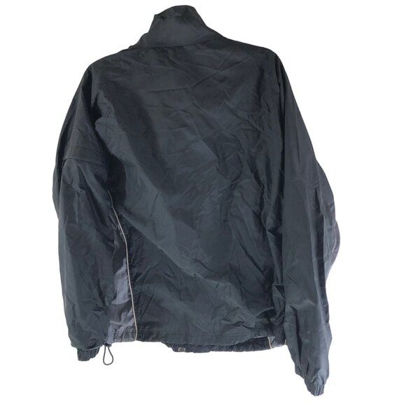 Nike Mens Windbreaker Jacket Fabric Lined Black Gray M - Picture 2 of 4